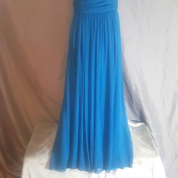 Dessy Collection Vivian Diamond Size 10 Dress - Picture 3 of 9